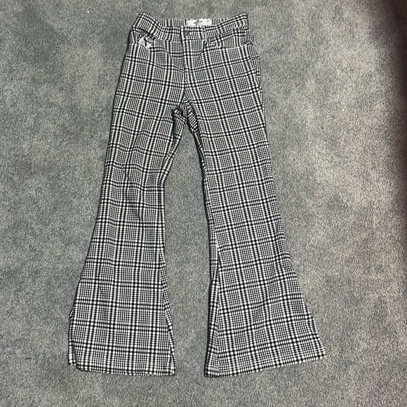Hollister Pants - Hollister plaid flare pants size s